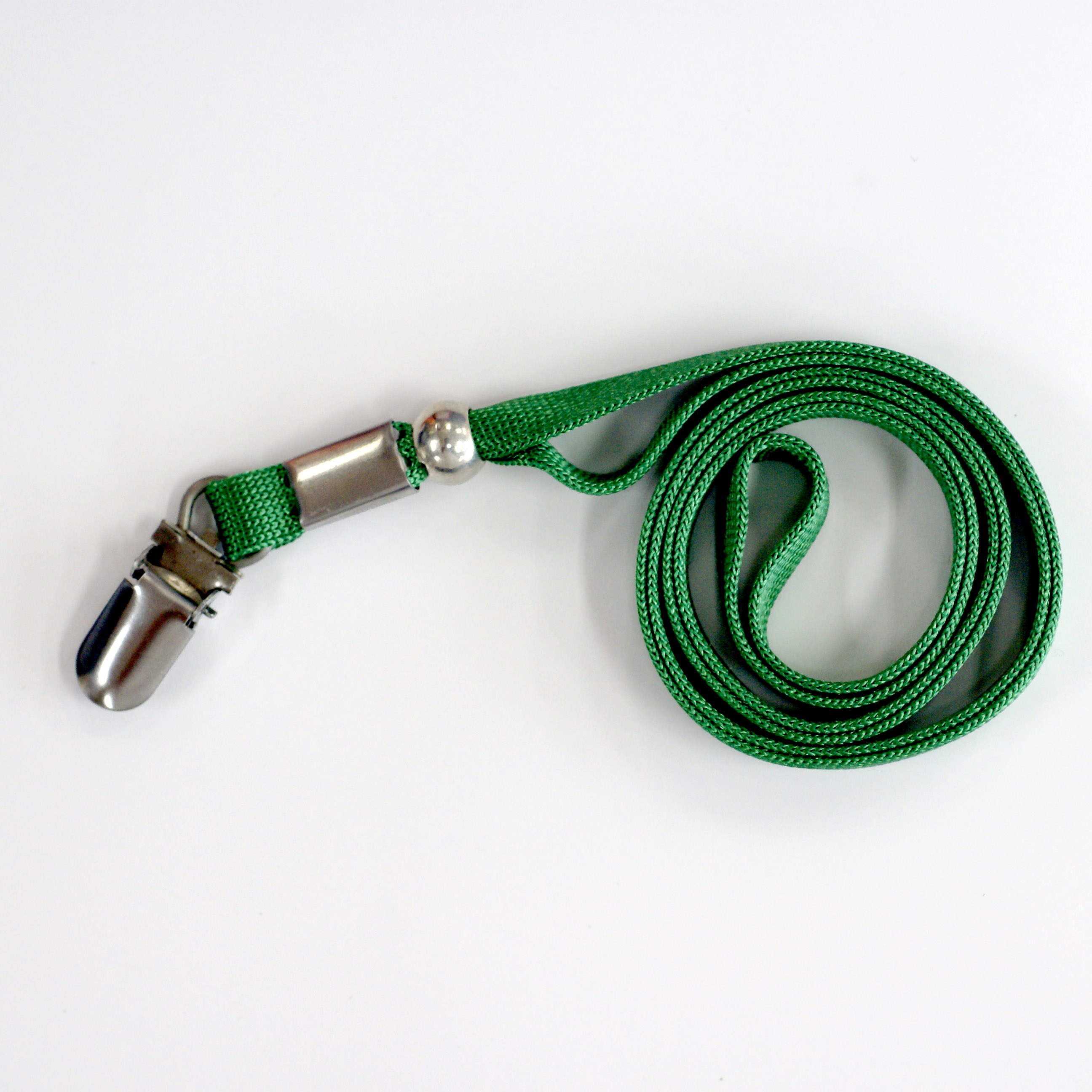 칼라목걸이줄(밴드링더블클립)750(초록/420mm) M0073 