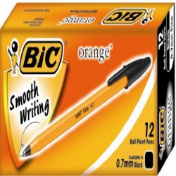 빅 오렌지볼펜 DZ 0.7 흑색(12자루) B-21