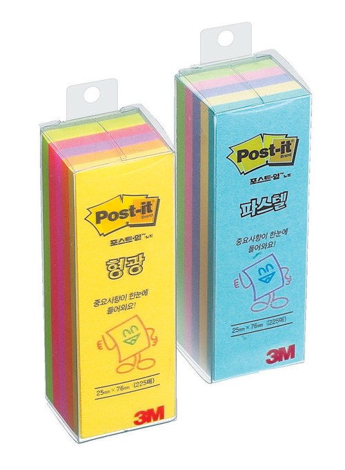3M 파스텔포스트잇 큐브(5색) #CT31 (25*76/45매*5색)