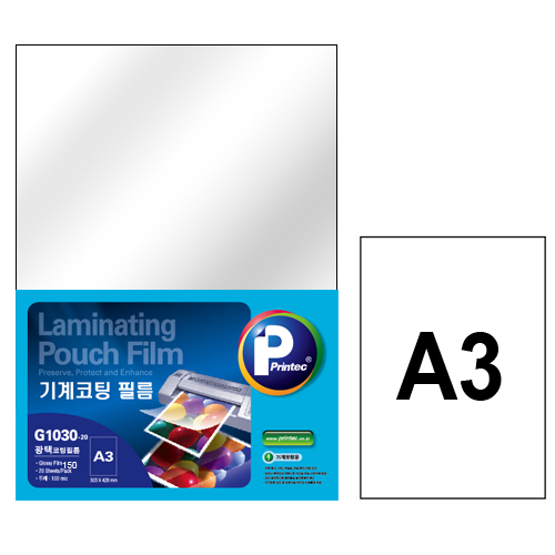 프린텍 코팅필름 A3 100mic(20매) G1030-20 
