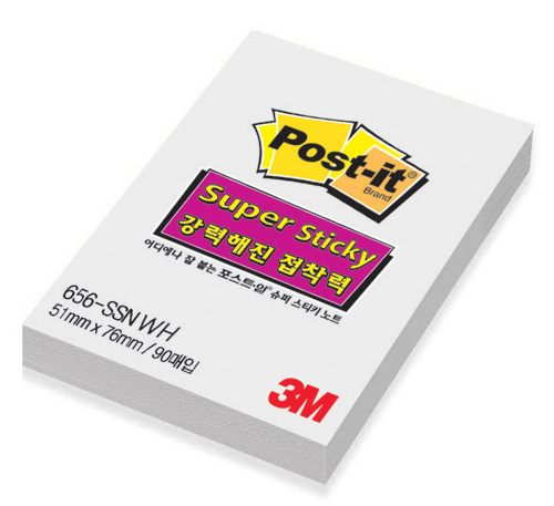 3M 슈퍼스티키(화이트) #656-SSN (51*76mm/90매)
