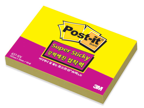 3M 슈퍼스티키(수선화) #657-SSN (102*76/90매)