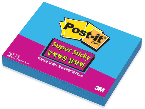 3M 슈퍼스티키(바다) #657-SSN (102*76/90매)