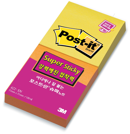 3M 슈퍼스티키(수선화+오렌지) #622-SSN(2) (51*51/90매*2색2패드)