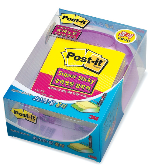 3M 슈퍼스티키 디스펜서팩(플라스틱) #SSAN-수선화 (76*76/수선화90매*3패드)