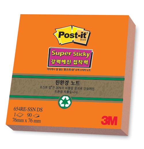 3M 친환경 슈퍼스티키(썬) #654 (76*76/90매)