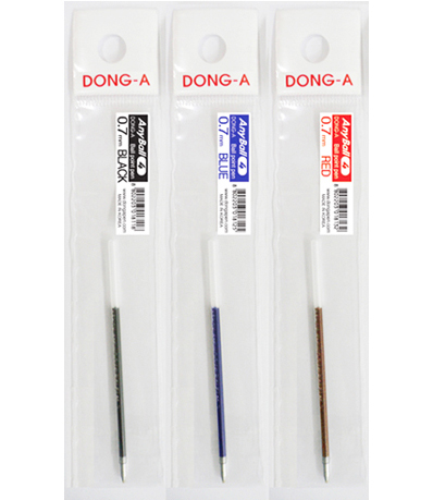 동아 애니볼 4색리필 DZ 0.7 적색(12개입)