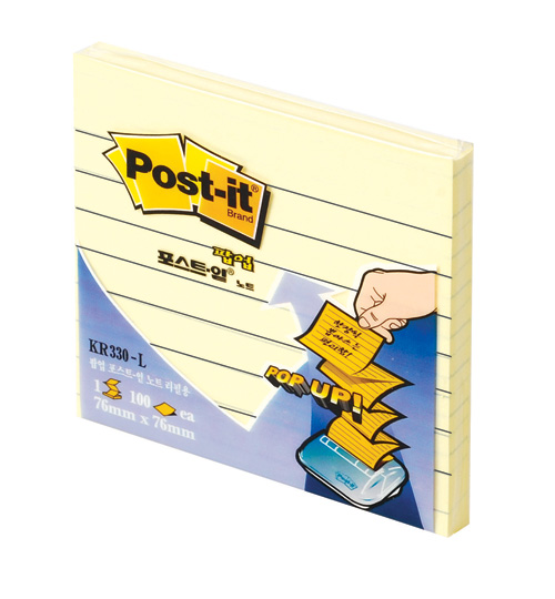 [3M]포스트잇팝업리필 KR330 노랑색