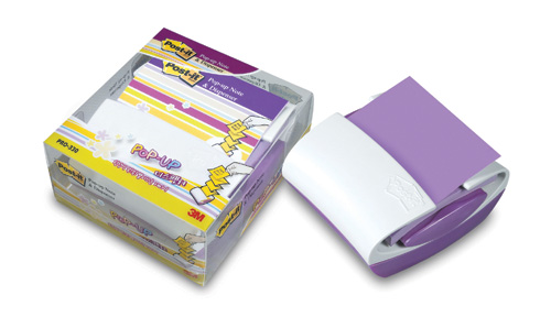 3M 팝업포스트잇 디스펜서팩(플라스틱R) #PRO-330 (76*76/리필1패드)