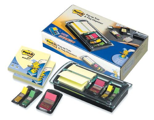 3M 팝업포스트잇 디스펜서콤보팩(크리스탈) #DS-100 (76*76/680M/683M-2)