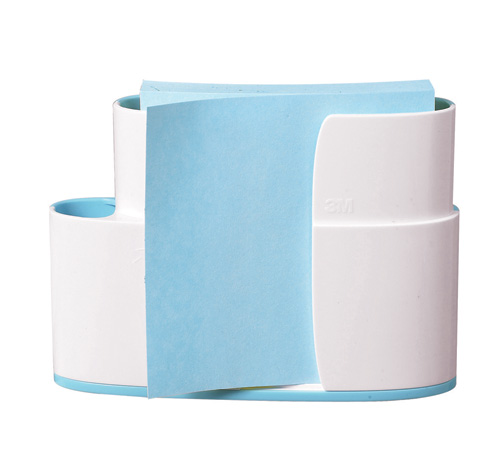 3M 팝업포스트잇 디스펜서팩(벽면부착/파랑) #TW330-BL (76*76/리필1패드)