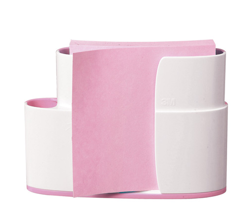 3M 팝업포스트잇 디스펜서팩(벽면부착/분홍) #TW330-PK (76*76/리필1패드)