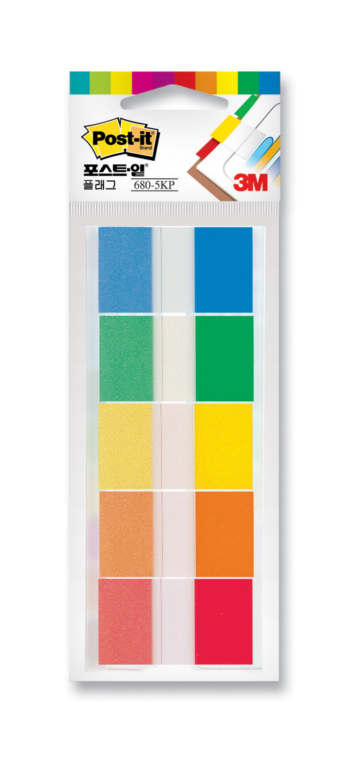 3M 플래그 #680-5KP (24*43.6/5색)