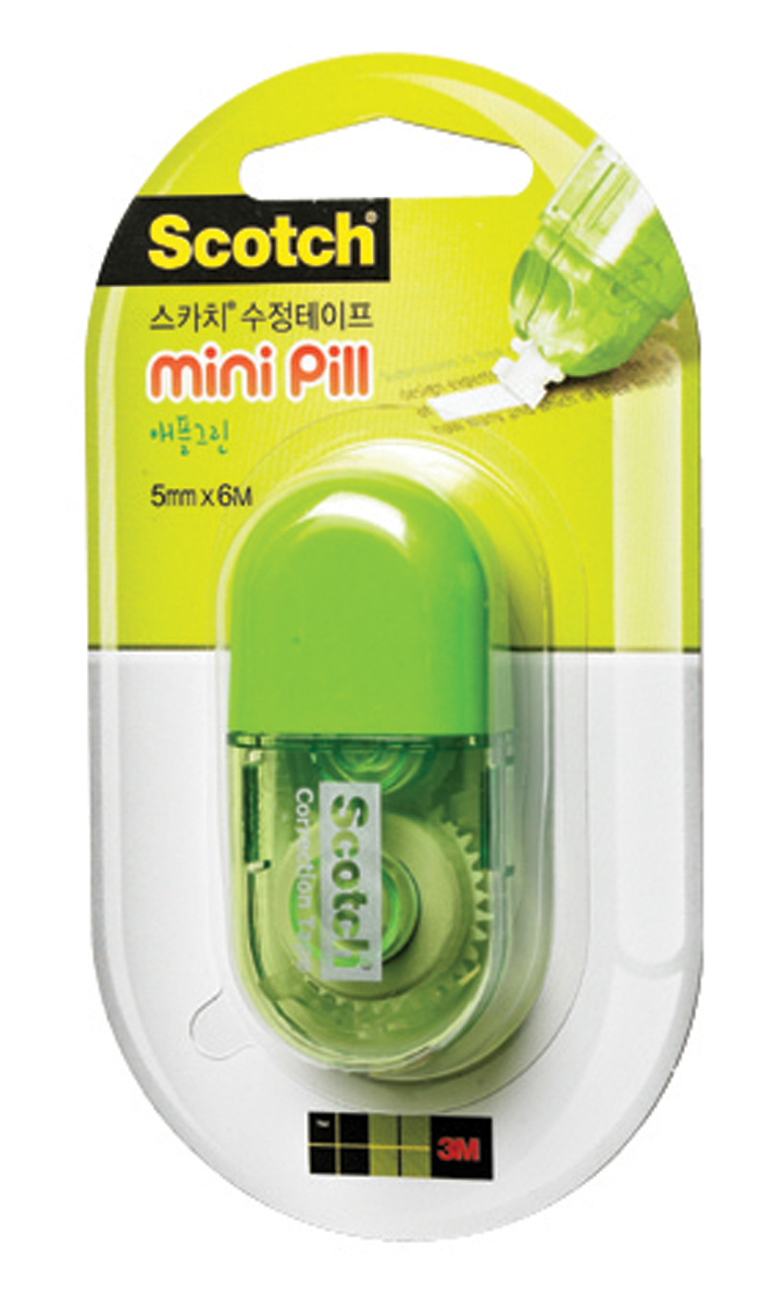 3M 수정테이프 미니Pill(그린) 5mm*6M 