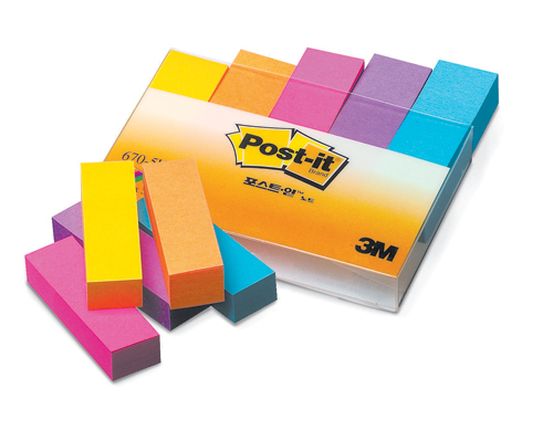 3M 페이지마커(형광5색) #670-5UC (15*50/100매*5색)