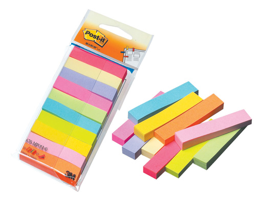 3M 페이지마커(형광10색) #670-MP (10*50/45매*10색)