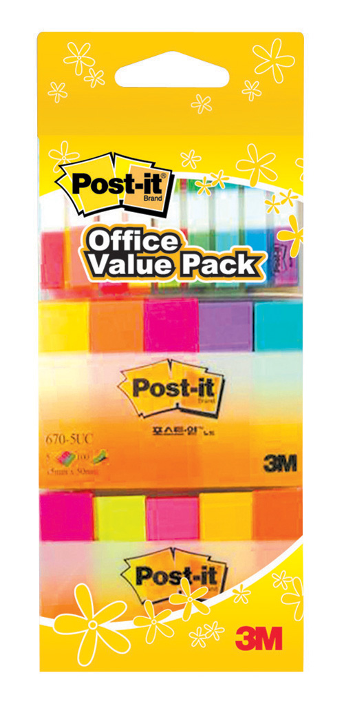 3M 페이지마커+플래그 오피스팩4종(670-5AN(1)+670-5UC(1)+683-5KP(3)+683-5KN(2)
