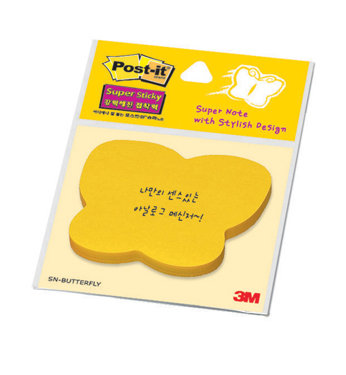 3M 디자인 슈퍼스티키 모양(나비/45매)