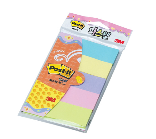 3M 수첩식포스트잇 세트 #파스텔 (페이지마커/파스텔5색) (25*76/45매)