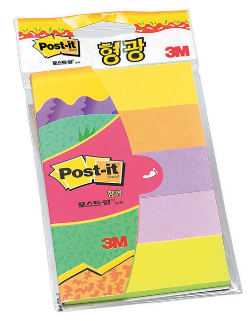 3M 수첩식포스트잇 세트 #형광 (페이지마커/형광5색) (25*76/45매)