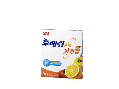 3M 후레쉬 일회용 위생장갑 손목긴장갑(20매) 
