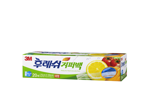 3M 후레쉬 지퍼백 대형(250*300mm) 20매 