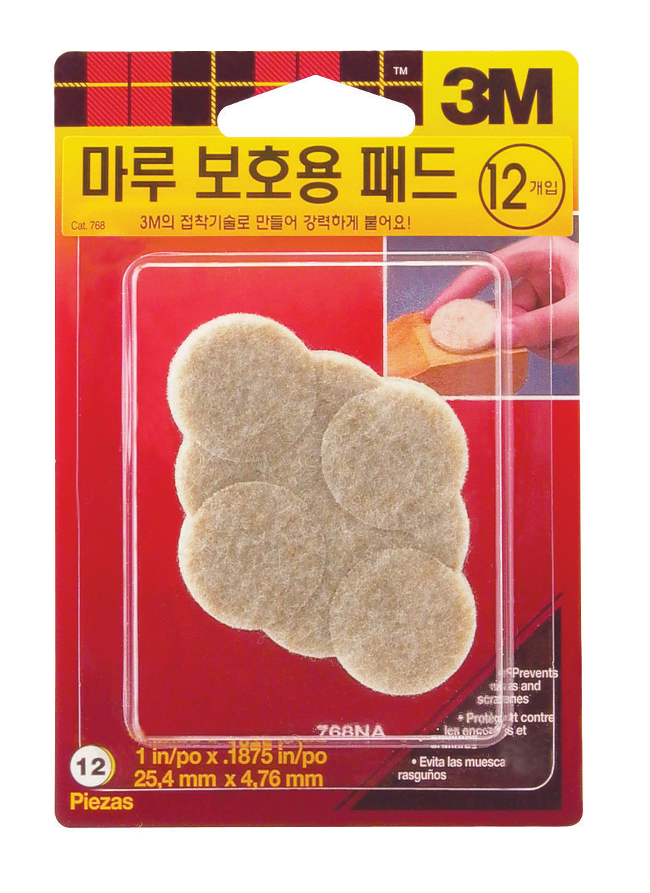 3M 마루보호용패드 중(12입) #768 