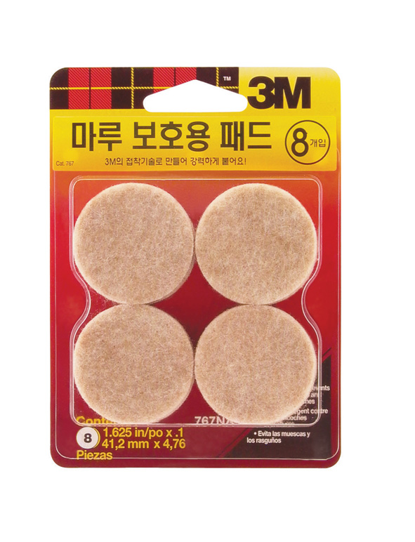 3M 마루보호용패드 대(8입) #767 