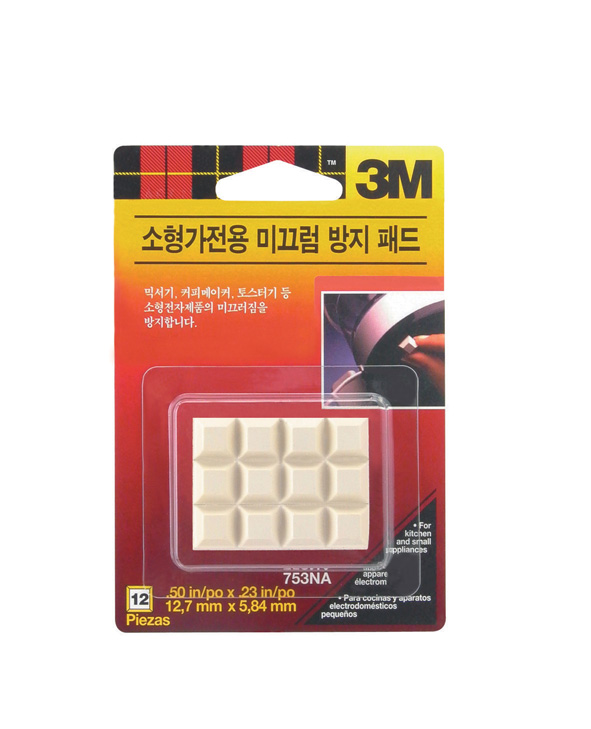 3M 미끄럼방지패드 소형가전용 #753 