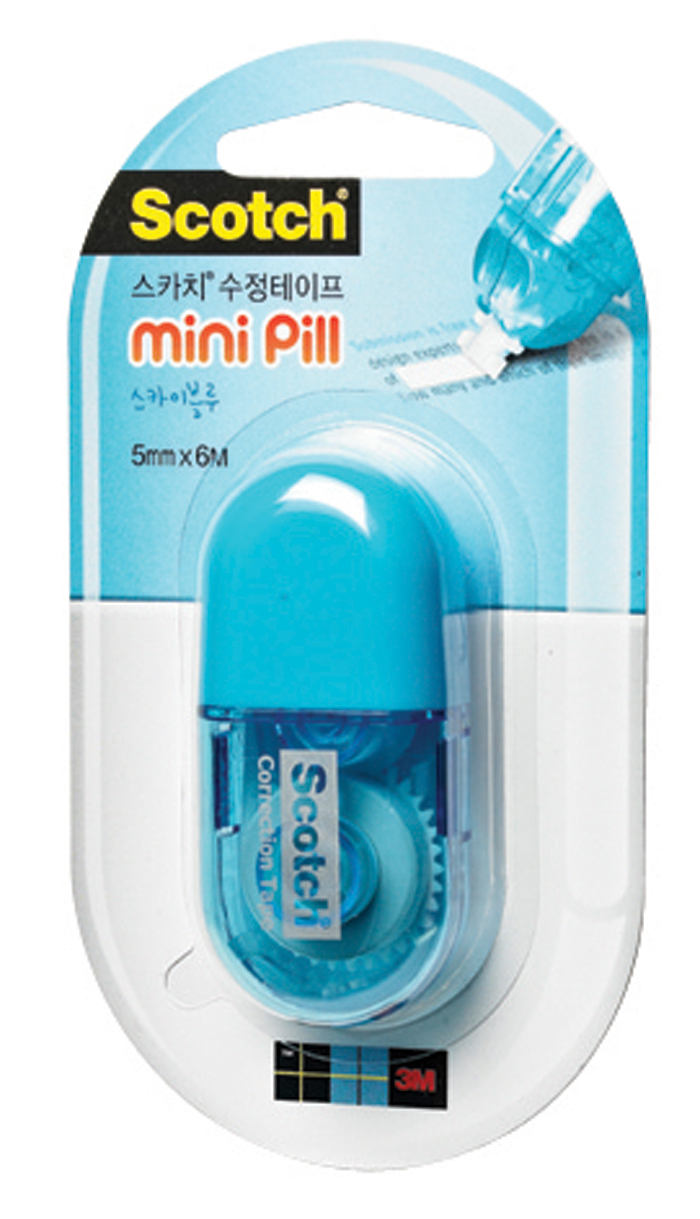 3M 수정테이프 미니Pill(블루) 5mm*6M 