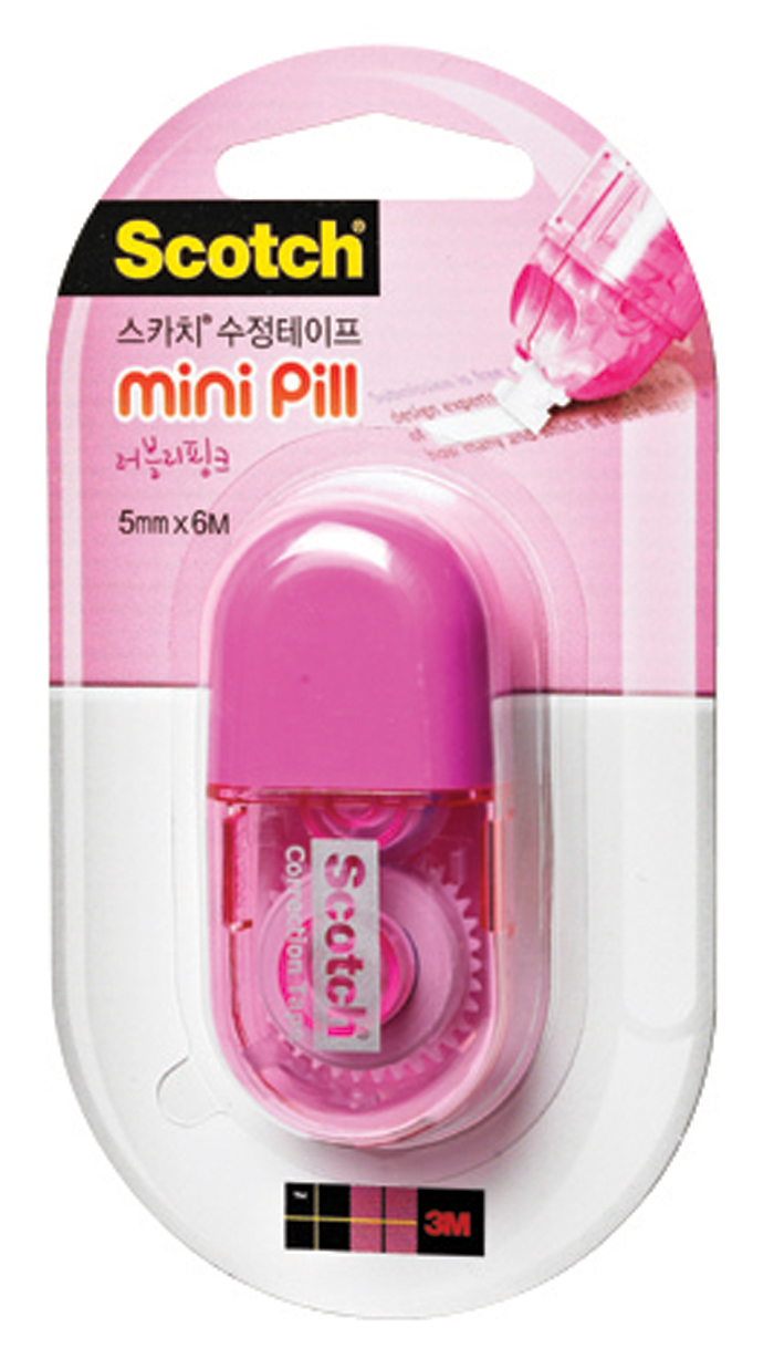 3M 수정테이프 미니Pill(핑크) 5mm*6M 