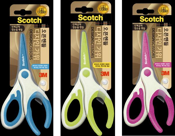 3M 디자인가위(블루) 