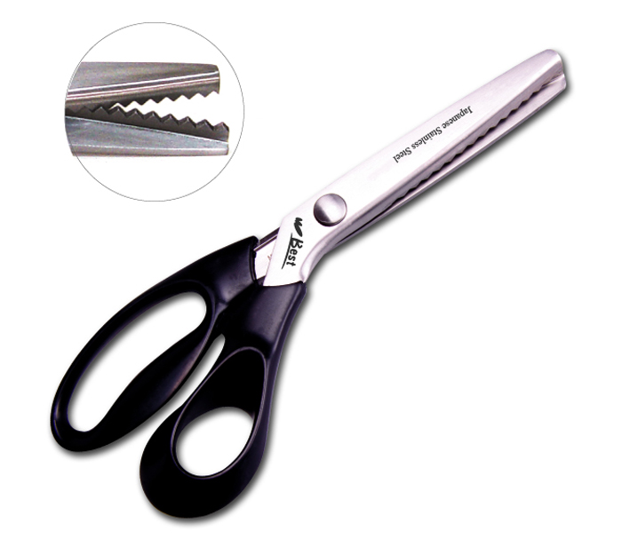 화신 핑킹가위(삼각모양) 077 