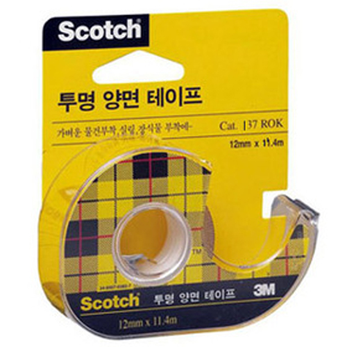 3M 투명양면테이프 12mm*11.4M #137D
