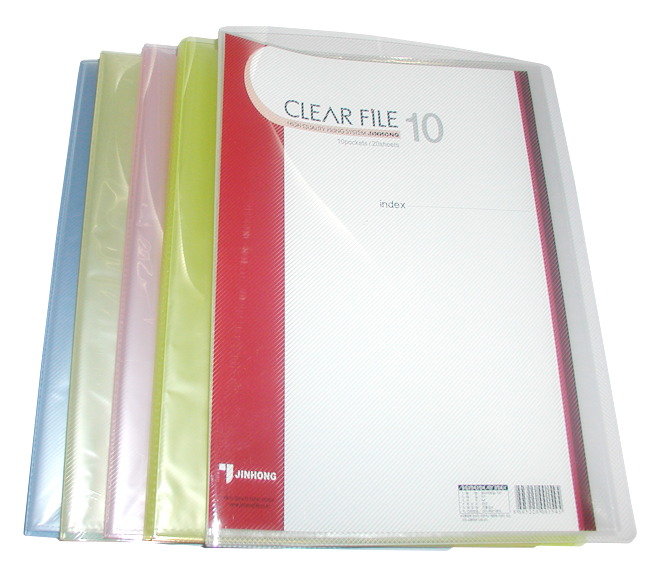 진홍 투명클리어화일 A4(10매) 투명(초음파) #JF731 