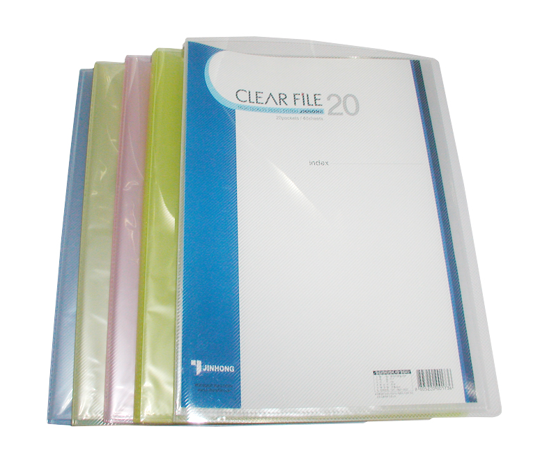진홍 투명클리어화일 A4(20매) 청색(초음파) #JF732 