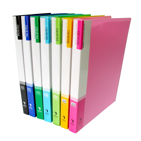 진홍 PP클리어화일 A4(20매) 연두 #JF721 