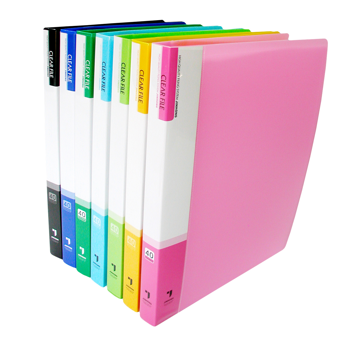 진홍 PP클리어화일 A4(40매) 하늘 #JF741 