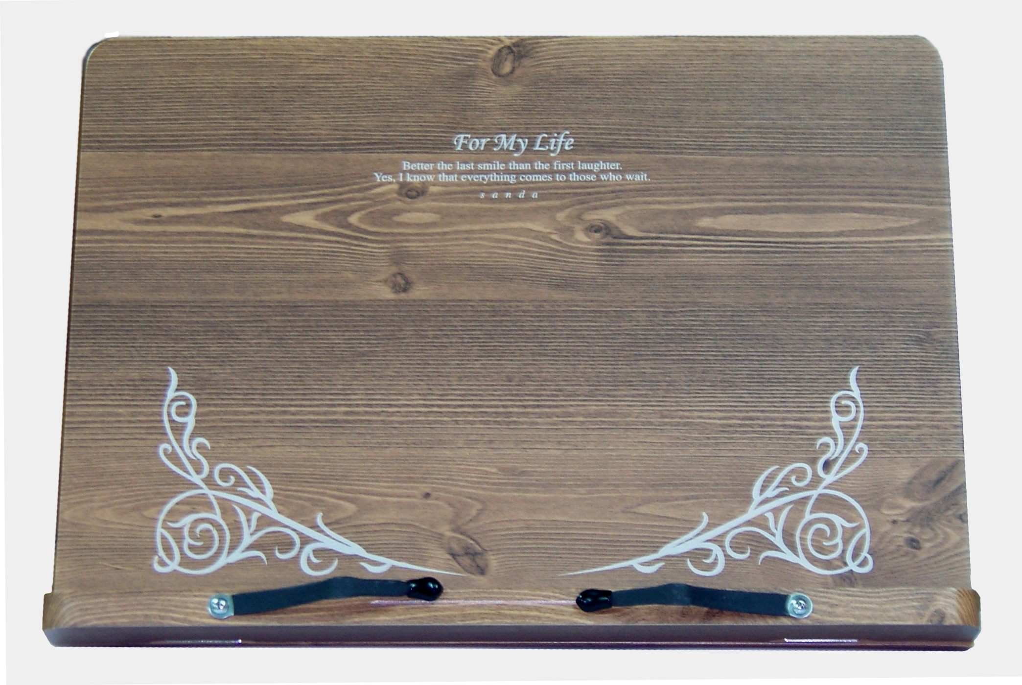 산다 나무독서대(월넛) 대형(390*280mm) WS-1600 