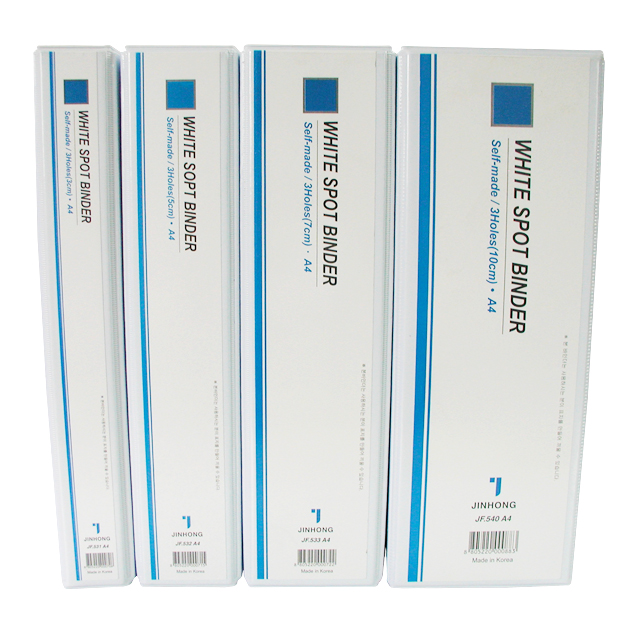 진홍 백투명 3공사다리바인더 A4(50mm) #JF532 