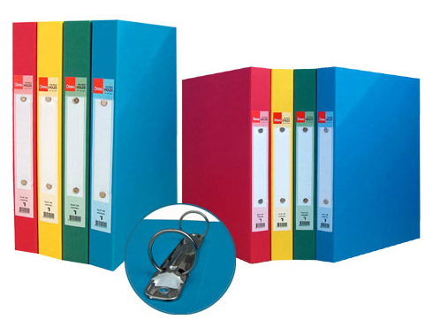 진홍 수입지 2공O링바인더 A4(80mm) 적색 #JF198 