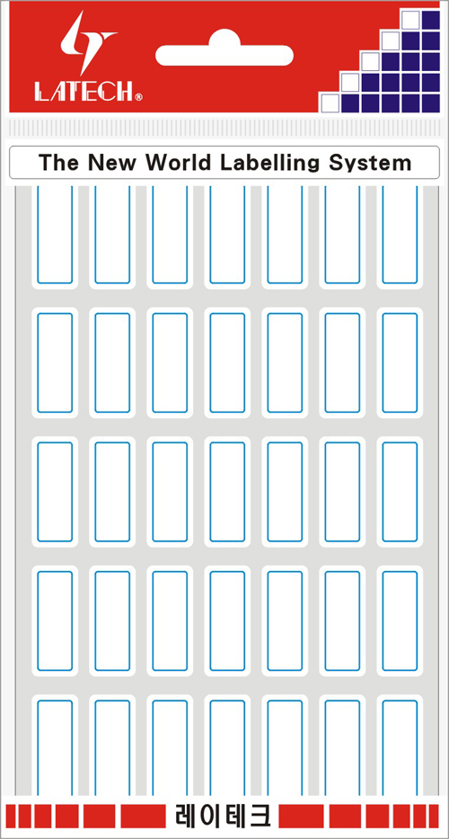 일반견출지 10*24mm(적색*11매) 10-G210 