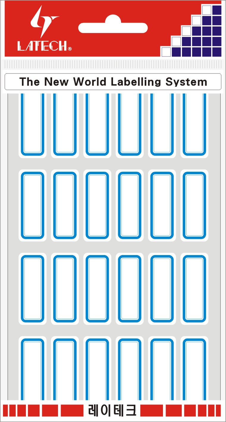 일반견출지 12*31mm(적색*11매) 10-G221 