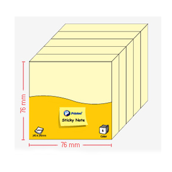 프린텍 스티키노트 팝업리필(노랑) #A030 (76*76/100매*5패드)