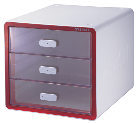 시스맥스 MyMini 소품함 3단RD(빨강/220*250*199mm) 58000(270104) 