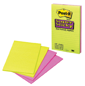 3M 슈퍼스티키 미팅노트(2색/라인) #5845-SSAN (123*200/45매*2패드)