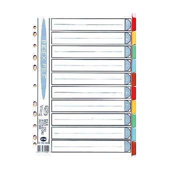 아톰 인덱스(PVC) 10분류(5색/무지) F208 