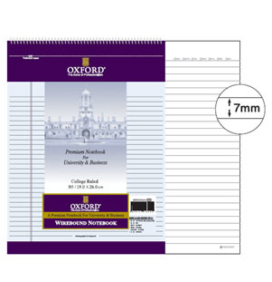 옥스포드 절취스프링 상철노트 B5(상철30매) ASN00320A(1~4) 