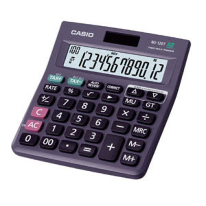 CASIO 계산기 MJ-120TG(MJ-120T/CHECK) 