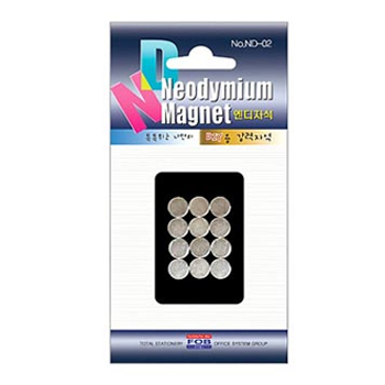 포비 초강력 ND자석 원형(8mm*3T/12입) ND-01 